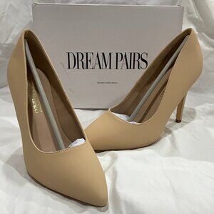 NIB DREAM PAIRS Women 8.5W Closed Toe High Heel Dress Pointed Wedding Pump Shoes